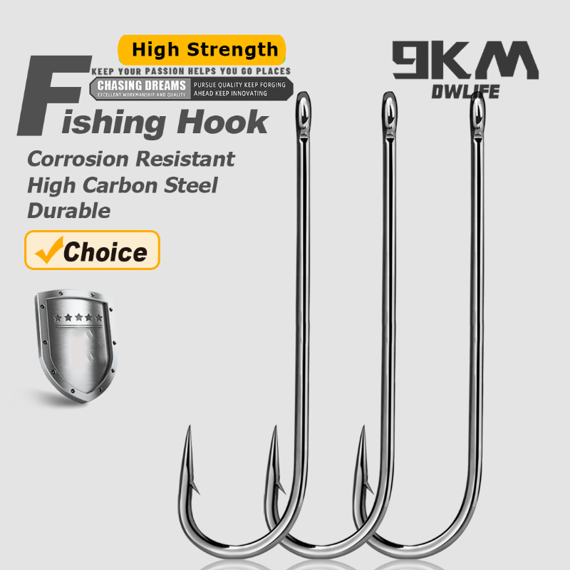 Fishing Hook Assortment - 9KM Aberdeen Hooks lange steel vishaken