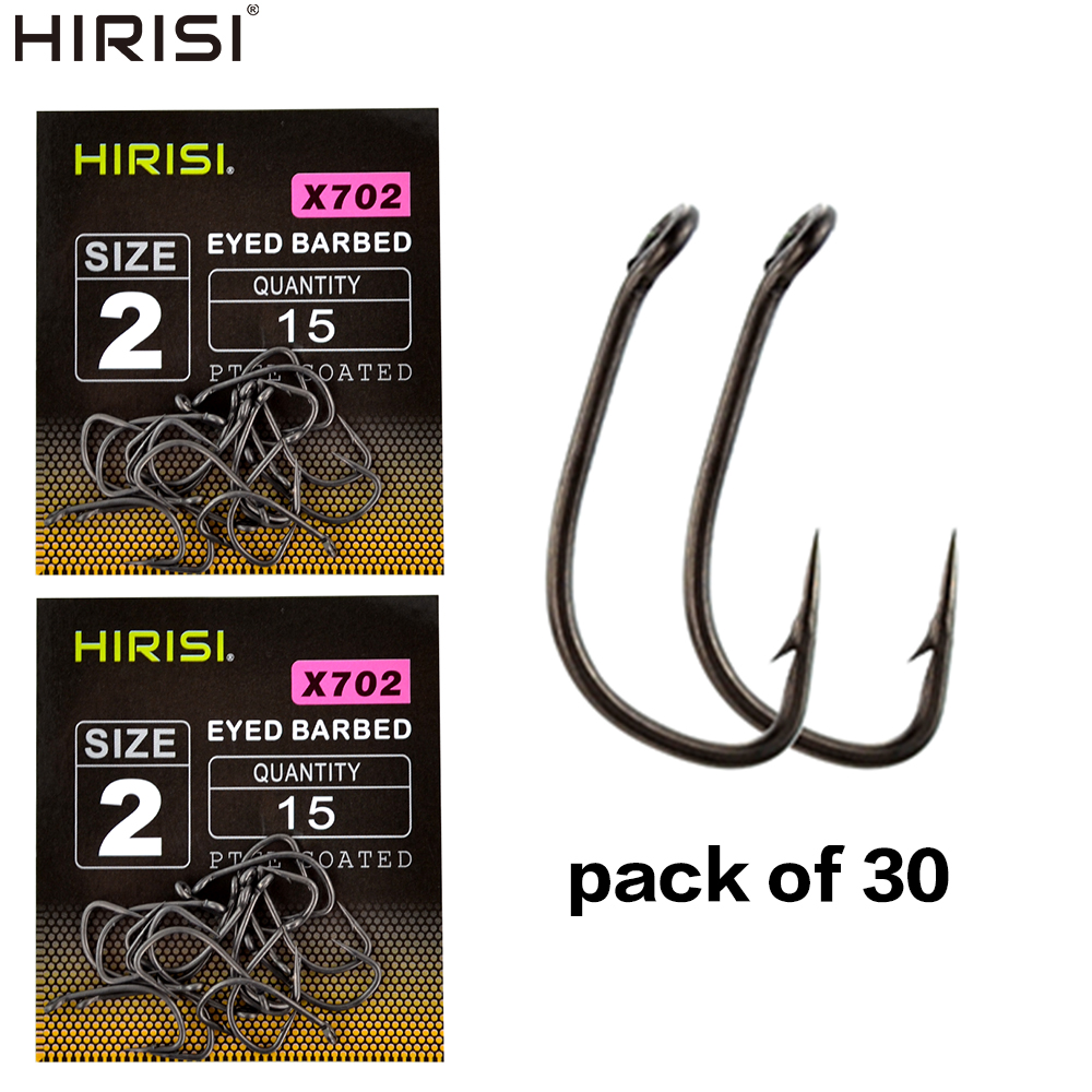 30 stks PTFE Gecoat Koolstofst - Fishing Hook Assortment recensie en prijs
