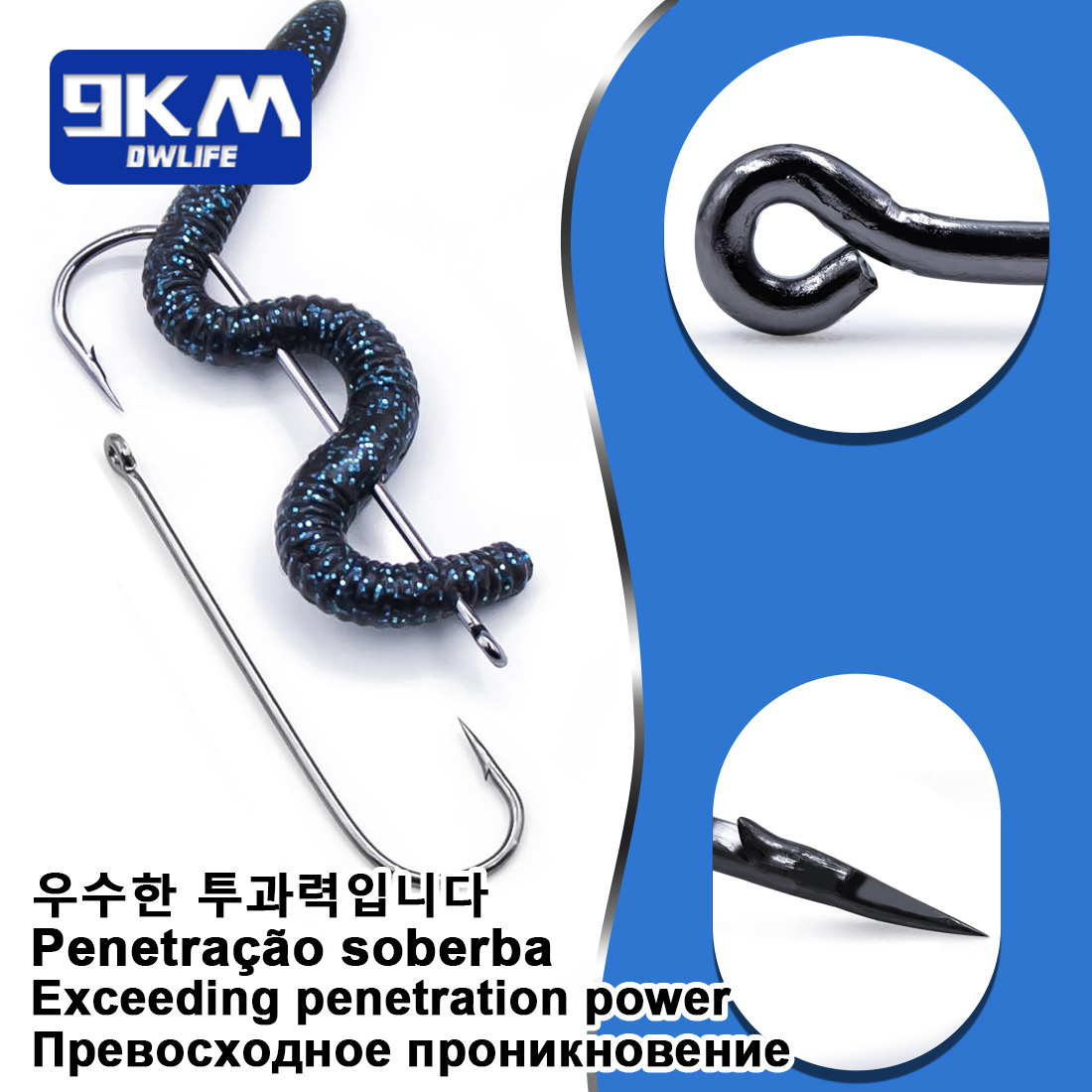 9KM Aberdeen Hooks lange steel - Fishing Hook Assortment recensie en prijs